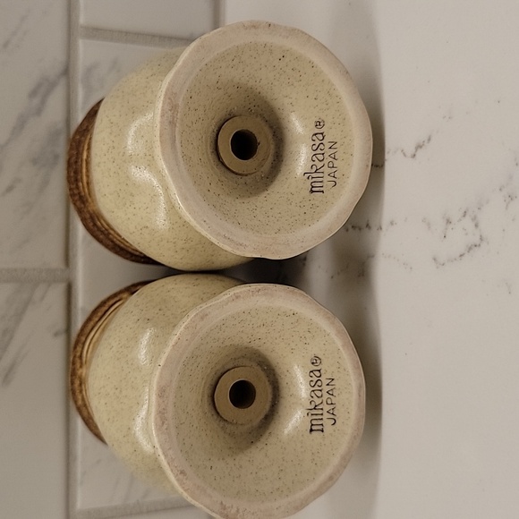 Vintage Mikasa Whole Wheat Salt and Pepper Shakers E8000 - Picture 4 of 5